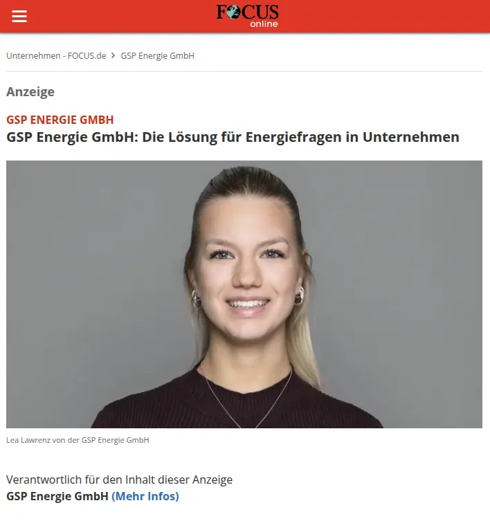Screenshot unserer Publiaktion auf Focus Online